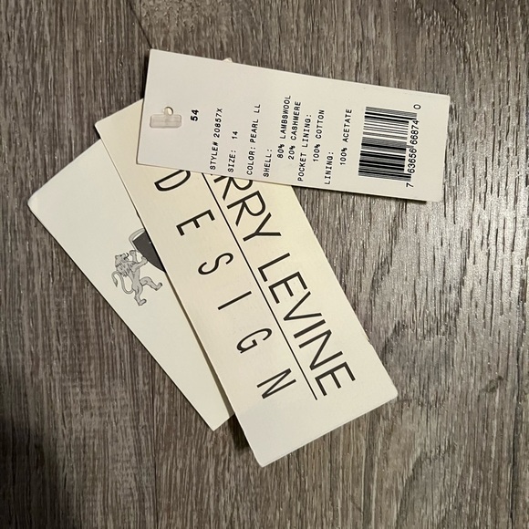 Larry Levine luxe lambs wool and cashmere long coat - Picture 5 of 15